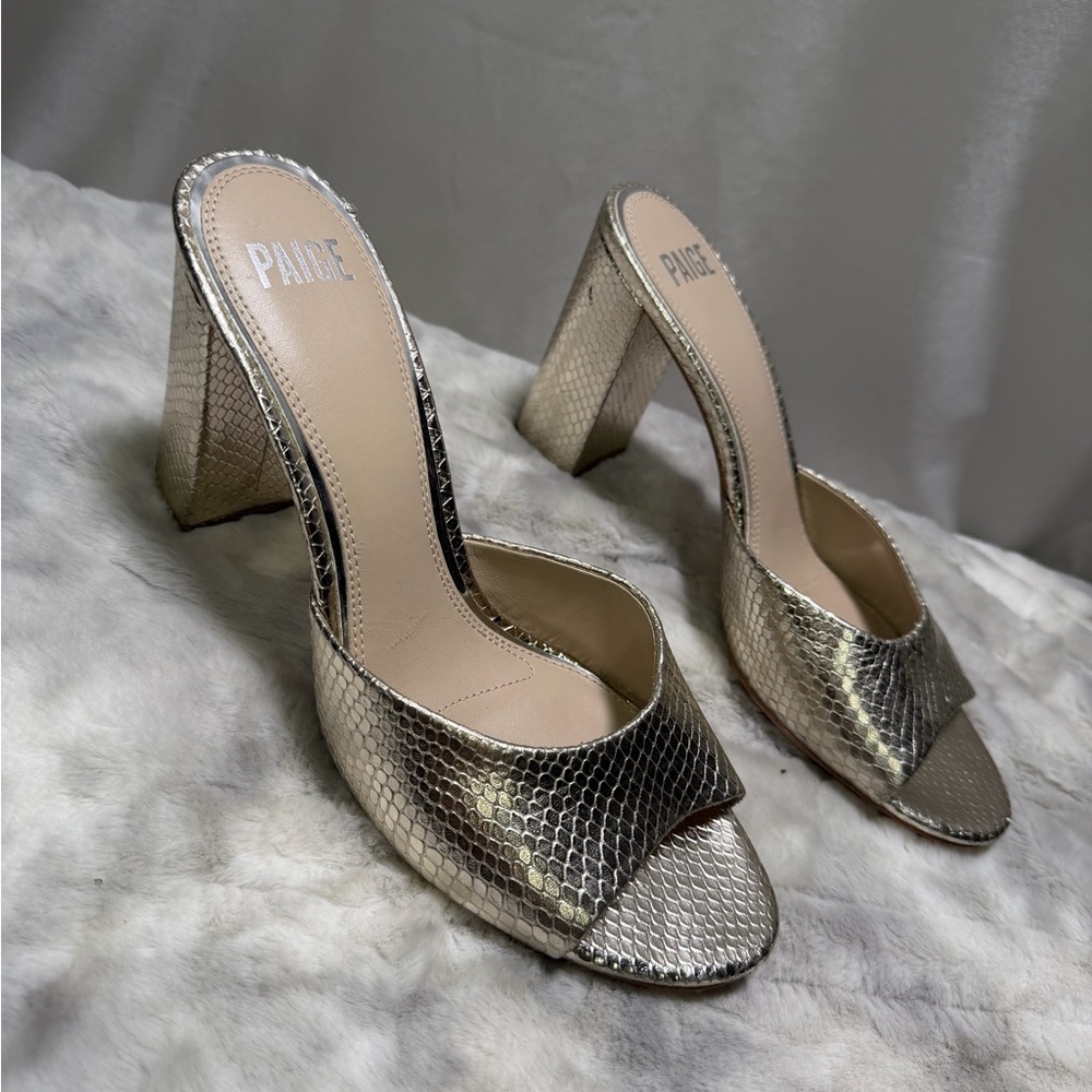 Paige Gold Sloane Sandal Size 10